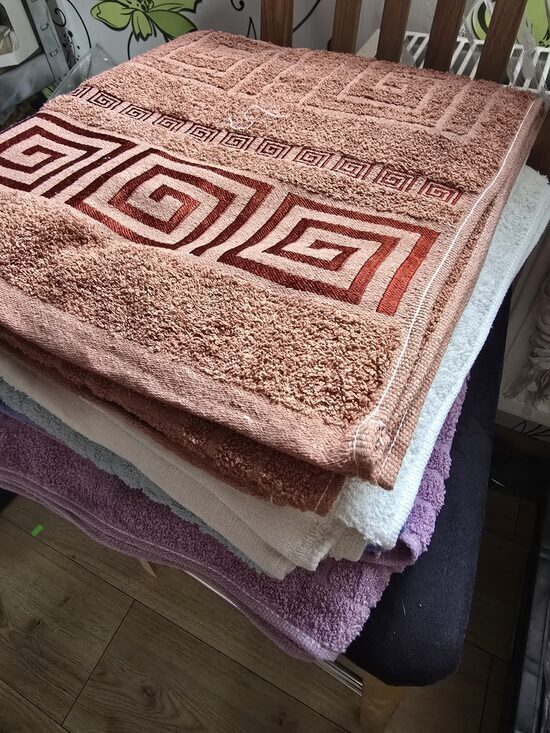 Dvieļi ar ornamentu kokvilna 70х140 cm