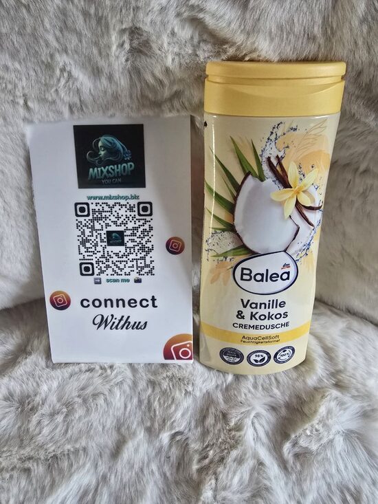 Vācu dušas želeja ar kokosriekstu un vaniļas aromātu