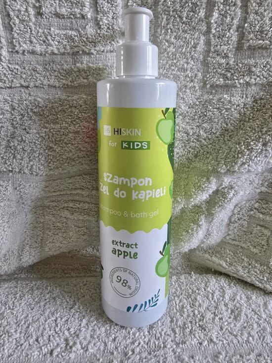 Детский шампунь-гель для душа 2 в 1 HiSkin Kids с экстрактом яблока