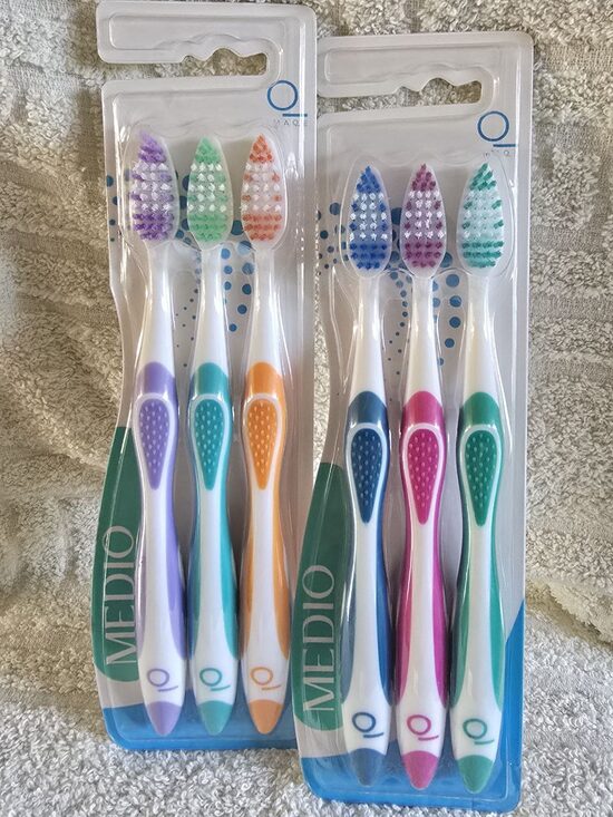 Vidējas cietības zobu birstes