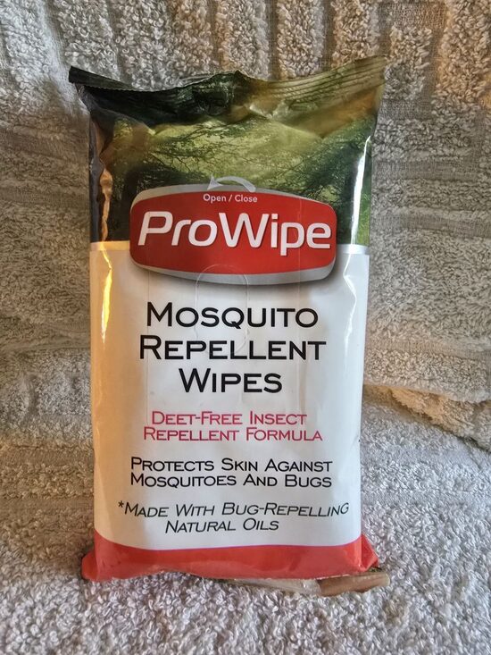 ProWipe odu atbaidīšanas salvetes ir kukaiņu atbaidīšanas līdzeklis.