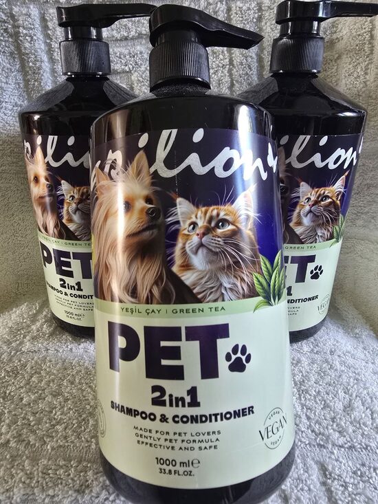 Šampūns un kondicionieris mājdzīvniekiem 1000 ml
