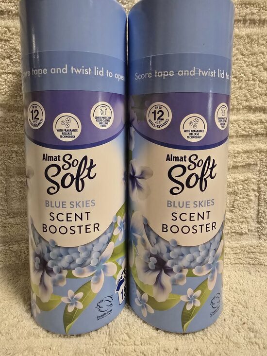 Almat So Soft Blue Skies Scent Booster veļas aromāts.
